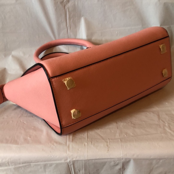 MK Sheila med faux saffiano leather satchel in a great pink shade - new!! - Picture 9 of 9